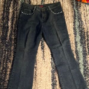 Black Studded Women's Jeans